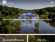 Tablet Screenshot of morrisonfuneralhomes.com